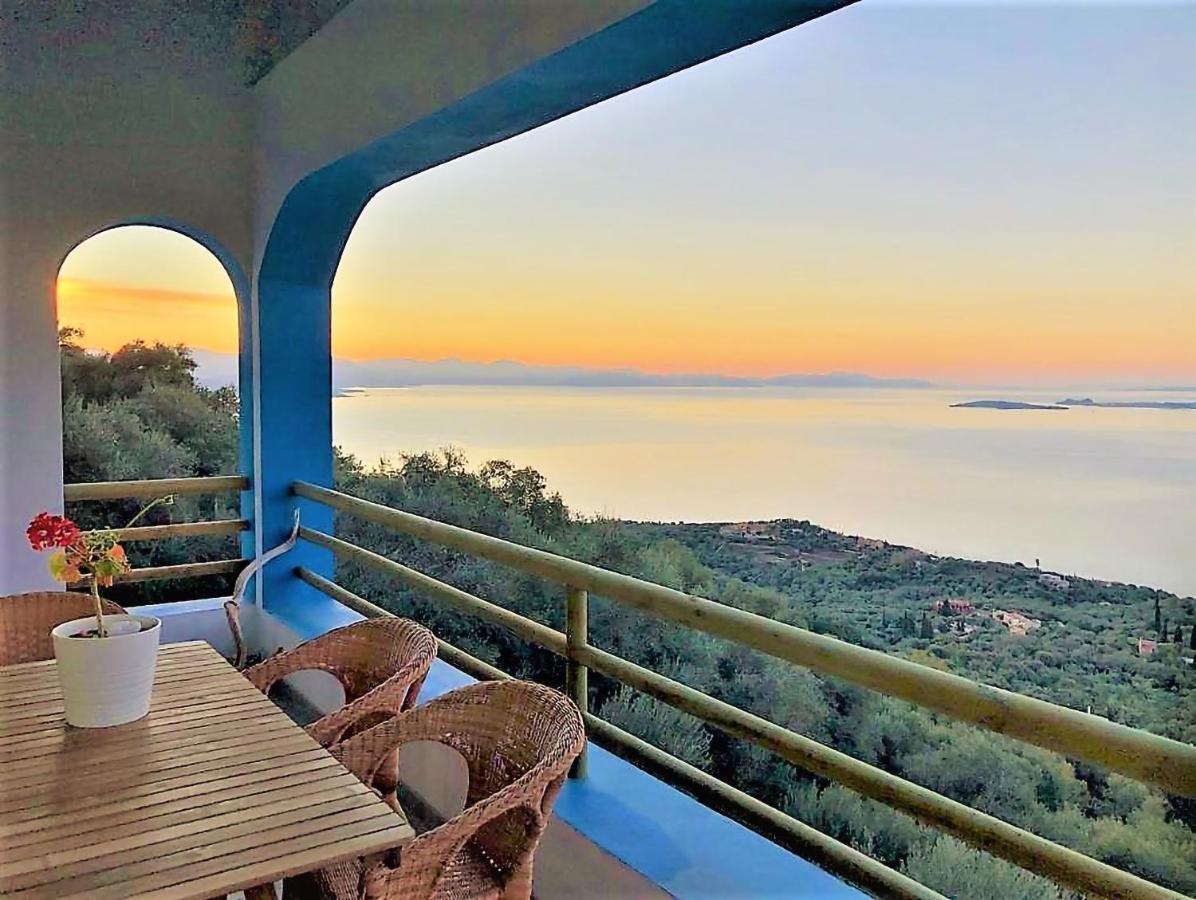 House Tanna Of Villa Intaba Spectacular Sea Views Corfiot Riviera Spartilas Corfu Island Greece Close To Ipsos Beach Spartylas エクステリア 写真
