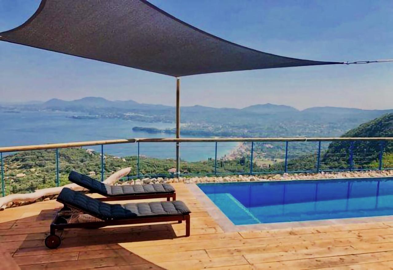 House Tanna Of Villa Intaba Spectacular Sea Views Corfiot Riviera Spartilas Corfu Island Greece Close To Ipsos Beach Spartylas エクステリア 写真