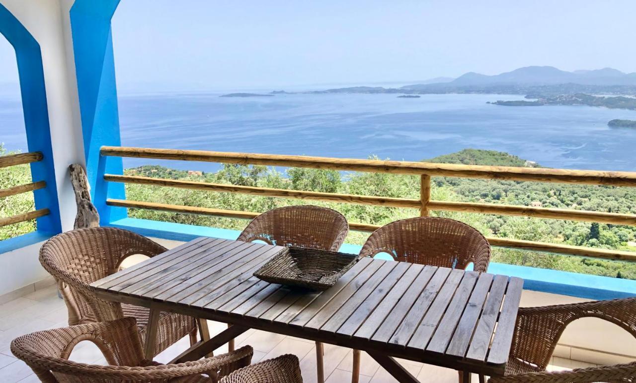 House Tanna Of Villa Intaba Spectacular Sea Views Corfiot Riviera Spartilas Corfu Island Greece Close To Ipsos Beach Spartylas エクステリア 写真