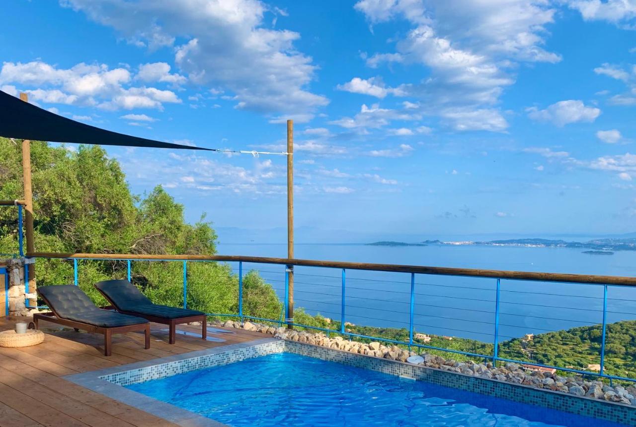 House Tanna Of Villa Intaba Spectacular Sea Views Corfiot Riviera Spartilas Corfu Island Greece Close To Ipsos Beach Spartylas エクステリア 写真